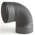 Perfectpillows Selkirk Corporation 2714 7 Inch Heat-fab 22-ga Welded Black Stovepipe 90 Deg Elbow PE2212572